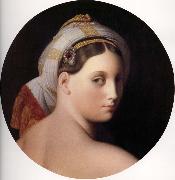 Jean-Auguste Dominique Ingres Tete de la grande odalisque couchee oil